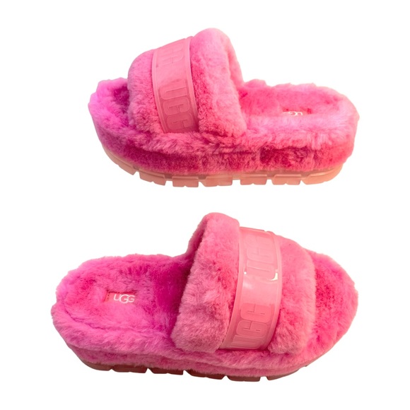 Ugg Women's Fluffita Clear Color: Carnation Size: 7 NWT. - Picture 9 of 14